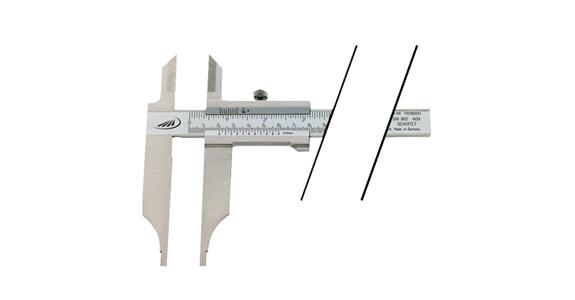 Präzisions-Werkstattmessschieber 0-300 mm mit Messerspitzen 
