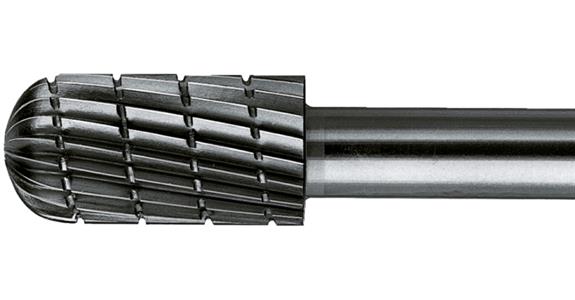 HSS-Frässtift Walzenrundform Schaft-Ø 6 mm Zahnung 2 Kopf-Øxlänge 6x16 mm