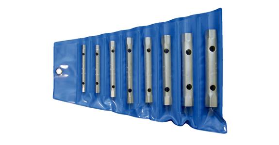 6kant-Steckschlüssel-Satz DIN 896 B gehärtet 8teilig SW 6x7-20x22 mm in Tasche