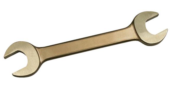 Funkenfreie Doppelmaulschlüssel Sonder-Bronze-Legierung SW 10 x 11 mm