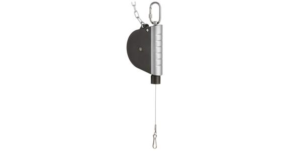 Federzug Seilauszug 2500 mm Seil-Ø 2 mm Tragfähigkeit 3,0-5,5 kg