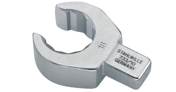 STAHLWILLE Ring-Einsteckwerkzeug offen 19 mm, Einsteckvierkant 9x12 mm