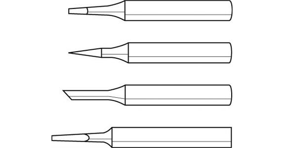 Ersatzlötspitze für Lötkolben 70036 102 25 Watt Form BD bleistiftförmig