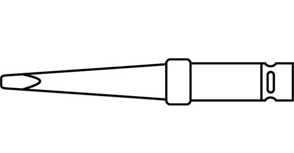 Ersatzlötspitze für Lötstationen Typ WS-51 und WSD-51 1,2 mm Typ ET-K