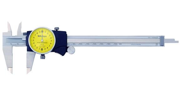 Messschieber mit Rundskala 0-150 mm Ablesung 0,02 mm 2mm/U HM-Außenmessflächen