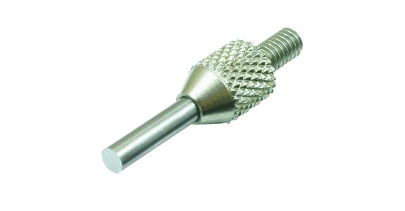 Messeinsatz zylindrisch für Messuhren, M2,5x0,45, Ø2mm x 8mm, Hartmetall